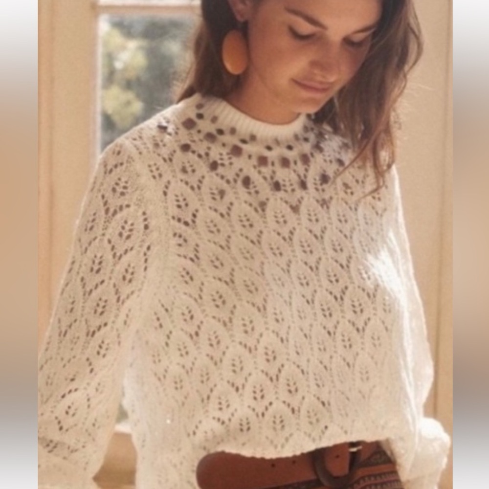 Sézane Vittorio embellished sweater